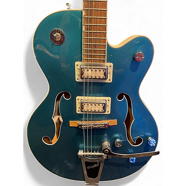 Used Gretsch Guitars G5410T Limited Edition Electromatic Ocean Turquoise/Vintage White Hollow Body Electric Guitar