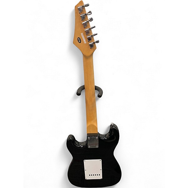 Used Kona Strat Black Solid Body Electric Guitar