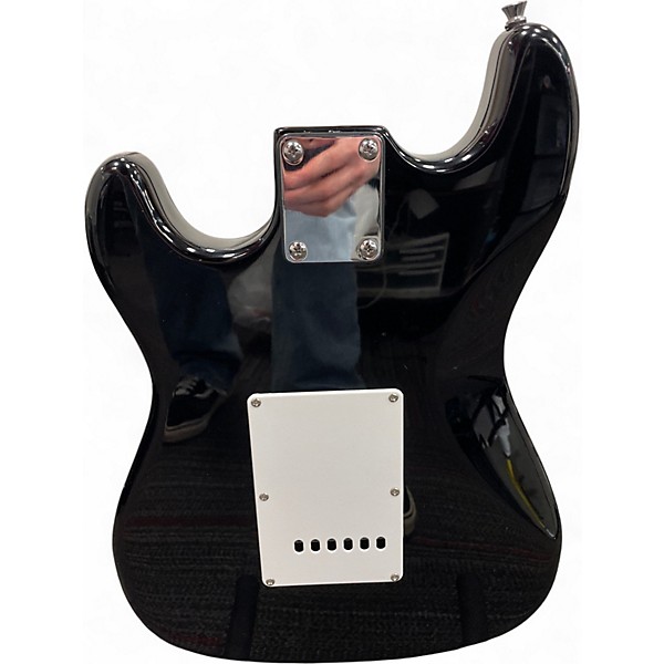 Used Kona Strat Black Solid Body Electric Guitar