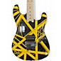 Used EVH Striped Series Black and Yellow Solid Body Electric Guitar