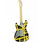 Used EVH Striped Series Black and Yellow Solid Body Electric Guitar
