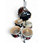 Used Pearl 5 Piece Vision Red Drum Kit