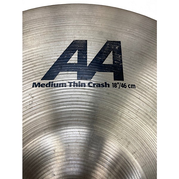 Used SABIAN 18in AA Medium Thin Crash Cymbal