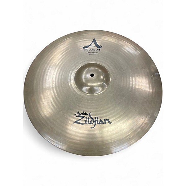 Used Zildjian 22in A Custom Medium Ride Cymbal