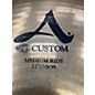 Used Zildjian 22in A Custom Medium Ride Cymbal