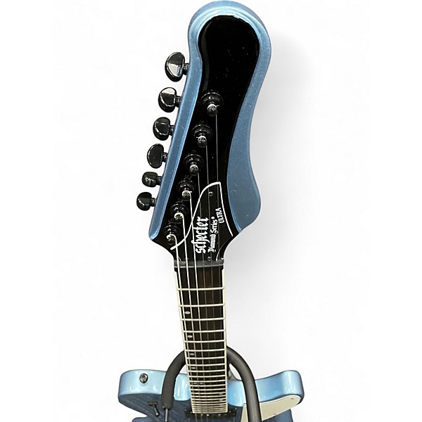 Used Schecter Guitar Research DIAMOND SERIES ULTRA  Pelham Blue Solid Body Electric Guitar