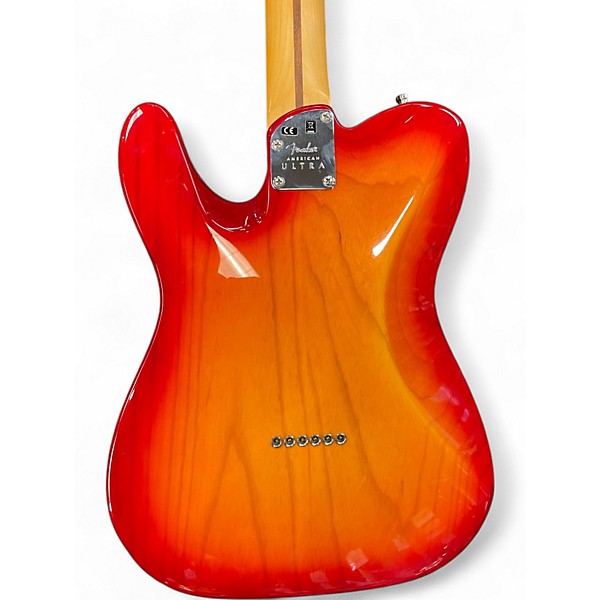 Used 2019 Fender American Ultra Telecaster Plasma Red Burst Solid Body Electric Guitar