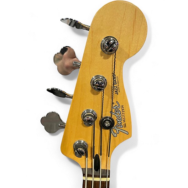 Used Fender Standard Jazz Bass Ice Blue Metallic Electric Bass Guitar