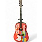 Used Martin Martin DX Woodstock 40th Anniversary Red Acoustic Electric Guitar thumbnail