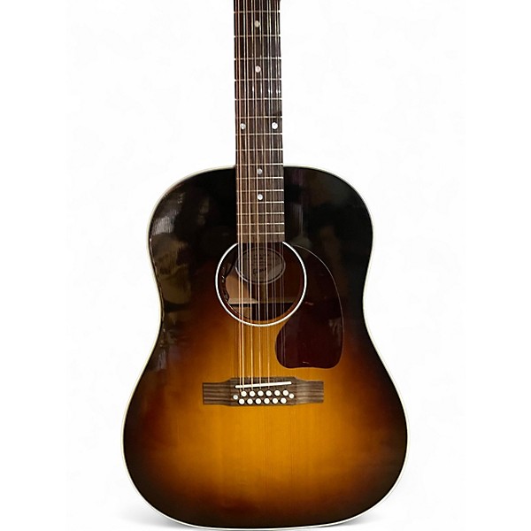 Used 2023 Gibson J45 Standard 12 String Vintage Sunburst 12 String Acoustic Electric Guitar