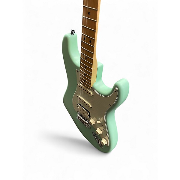 Used 2021 Fender American Performer Stratocaster HSS Satin Surf Green Solid Body Electric Guitar