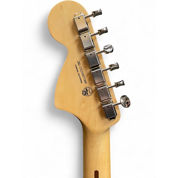 Used 2021 Fender American Performer Stratocaster HSS Satin Surf Green Solid Body Electric Guitar