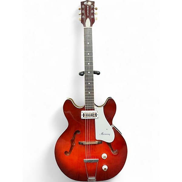 Used Harmony ROCKET RED Hollow Body Electric Guitar
