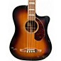 Used Fender Kingman Bass SCE 3 Tone Sunburst Acoustic Bass Guitar