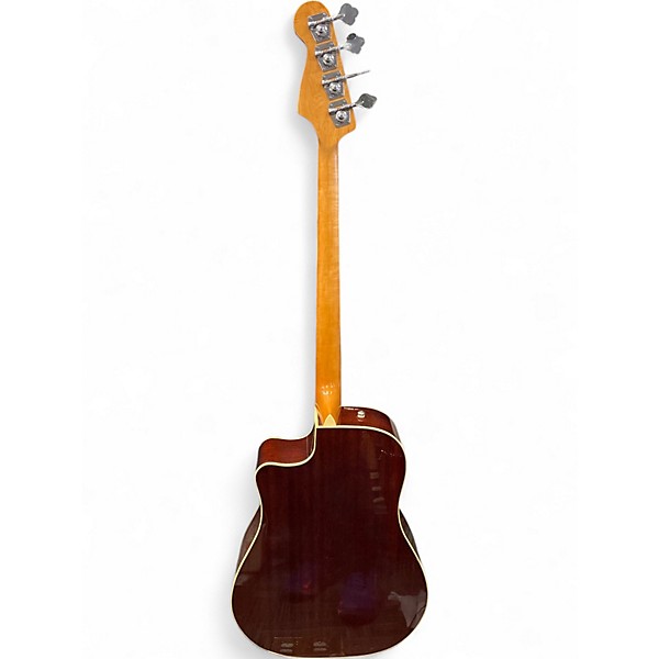 Used Fender Kingman Bass SCE 3 Tone Sunburst Acoustic Bass Guitar