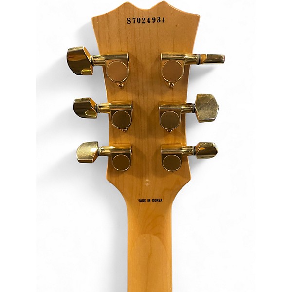 Used Samick hj650 Antique Natural Hollow Body Electric Guitar