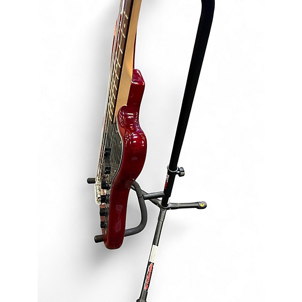 Used Squier Vintage Modified Jaguar Bass RED Electric Bass Guitar