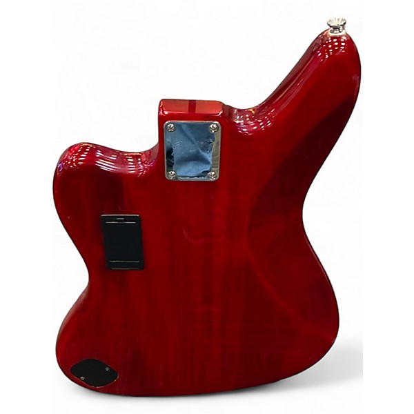 Used Squier Vintage Modified Jaguar Bass RED Electric Bass Guitar