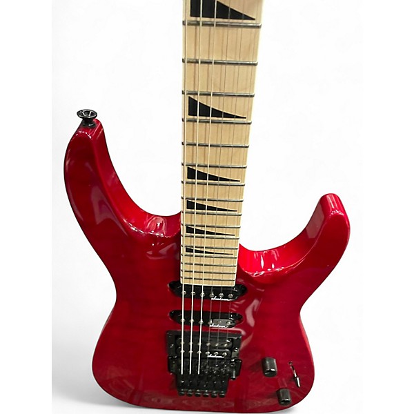 Used Jackson JS34Q Dinky Flat Red Solid Body Electric Guitar