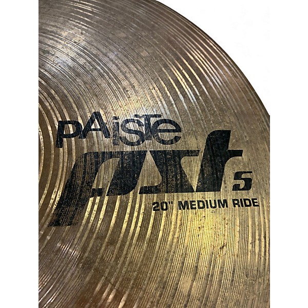 Used Paiste 20in PST5 Crash Ride Cymbal