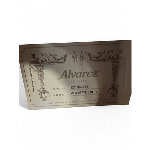 Used Alvarez ADWS77 SHADOWBURST Acoustic Electric Guitar