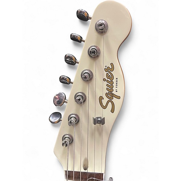 Used Squier paranormal offset telecaster  Olympic White Solid Body Electric Guitar