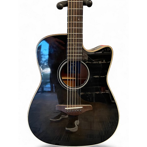 Used Yamaha A1M Transparent black Acoustic Electric Guitar