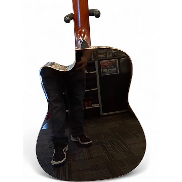 Used Yamaha A1M Transparent black Acoustic Electric Guitar