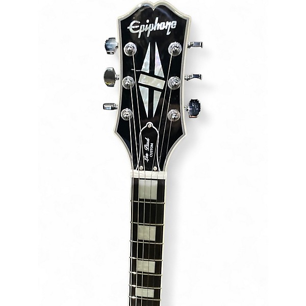 Used Epiphone Adam Jones Art Collection Les Paul Custom Silverburst Solid Body Electric Guitar