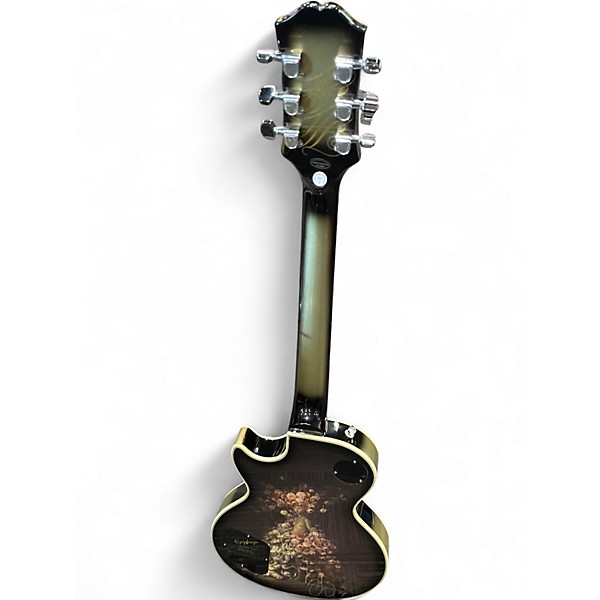 Used Epiphone Adam Jones Art Collection Les Paul Custom Silverburst Solid Body Electric Guitar