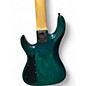 Used Samick SCBM2B Green Electric Bass Guitar