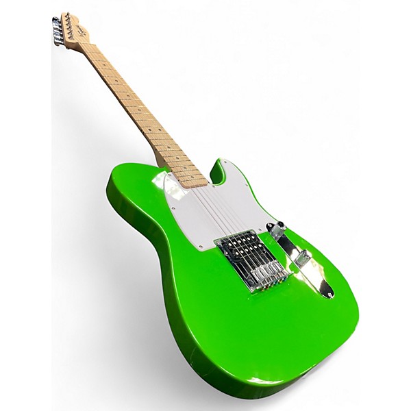 Used Squier Esquire Lime Green Solid Body Electric Guitar