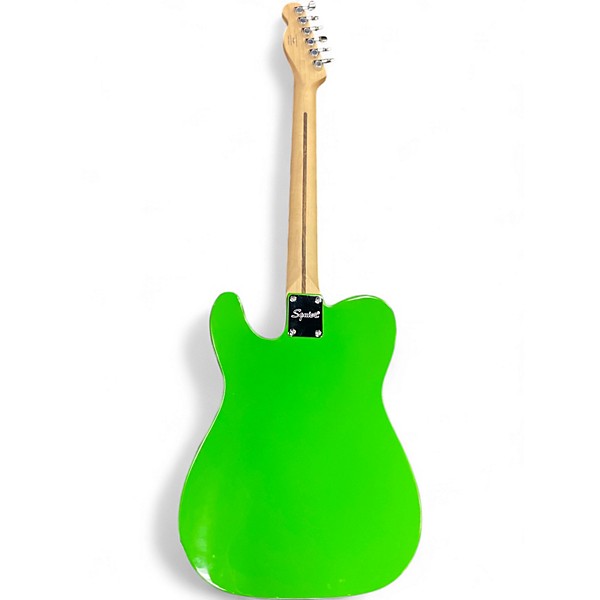 Used Squier Esquire Lime Green Solid Body Electric Guitar