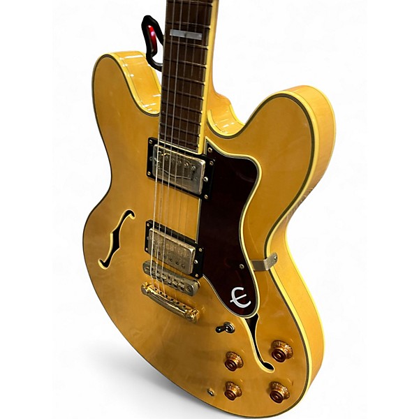 Used Epiphone Sheraton Natural Hollow Body Electric Guitar