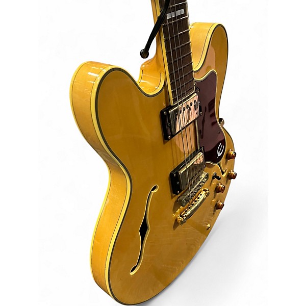 Used Epiphone Sheraton Natural Hollow Body Electric Guitar