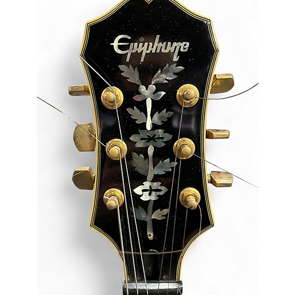 Used Epiphone Sheraton Natural Hollow Body Electric Guitar