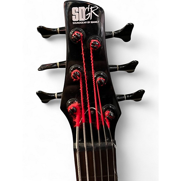 Used Ibanez SR406 Black Electric Bass Guitar