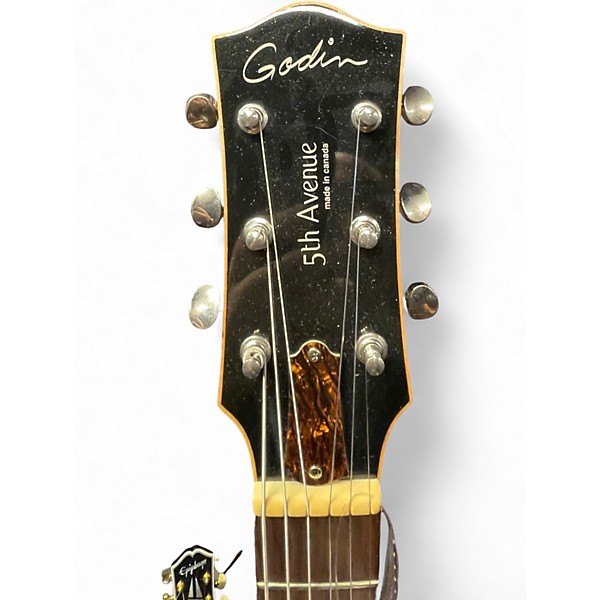 Used Godin 5th Avenue Kingpin II 2 Color Sunburst Hollow Body Electric Guitar