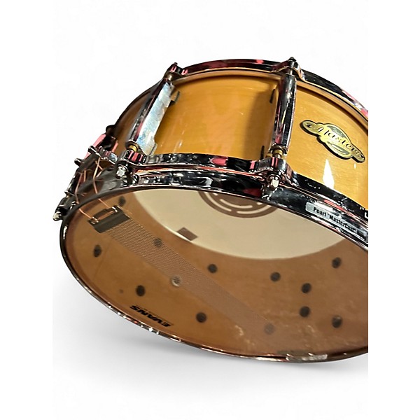 Used Pearl 6.5X14 Masters Studio Snare Natural Drum