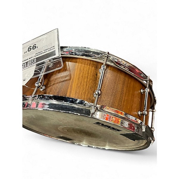 Used Unknown 14in Solid Shell Snare natural Drum
