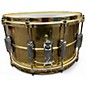 Used Ludwig 8X14 LB488 SUPER BRASS Gold Drum