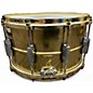 Used Ludwig 8X14 LB488 SUPER BRASS Gold Drum