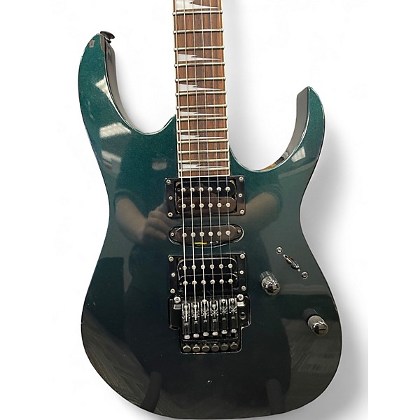 Used Ibanez RG370DX Metallic Green Solid Body Electric Guitar