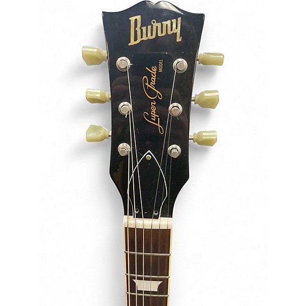 Used Burny Super Grade 2 Tone Sunburst Solid Body Electric Guitar