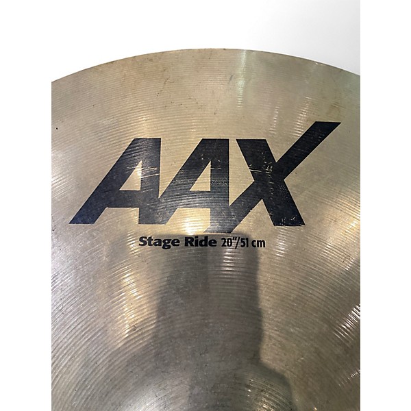 Used SABIAN 20in AAX Stage Ride Cymbal