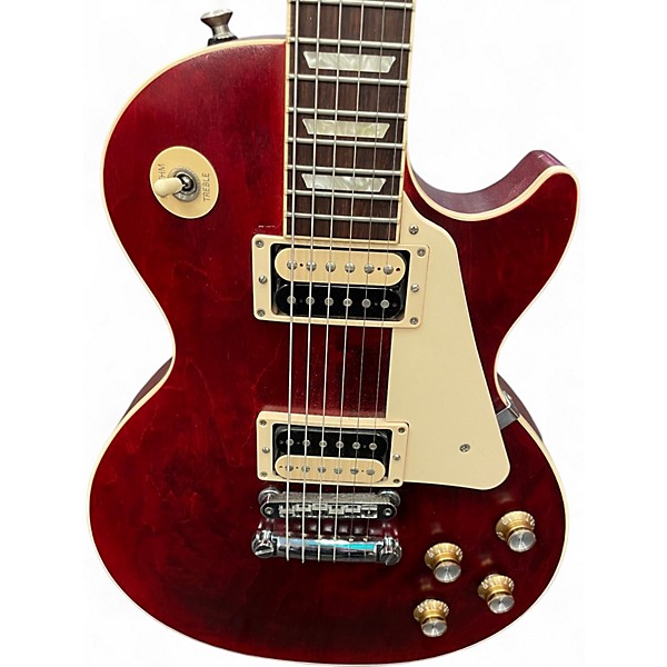 Used Gibson Les Paul Traditional Pro V Satin Wine Red Solid Body Electric Guitar