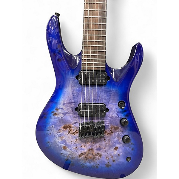 Used Jackson Pro Series Signature Chris Broderick Soloist Transparent Blue Acoustic Guitar