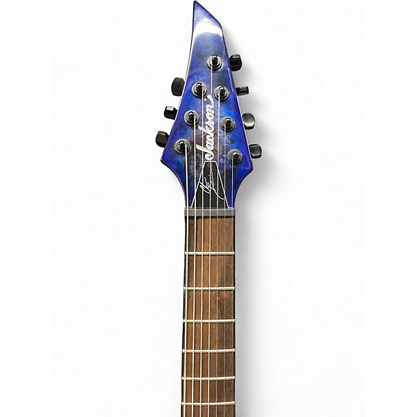 Used Jackson Pro Series Signature Chris Broderick Soloist Transparent Blue Acoustic Guitar