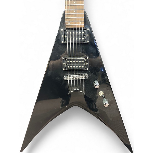 Used ESP LTD V50 Black Solid Body Electric Guitar