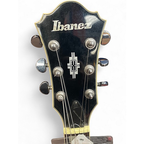 Used Ibanez Af71 Black Hollow Body Electric Guitar